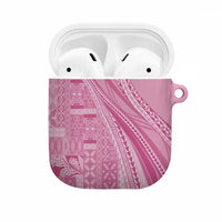 Pasifika Women's Day - Samoa Siapo Malu Tattoo Inspired AirPods Case Pink LT7 Pink - Polynesian Pride