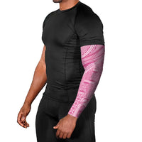 Pasifika Women's Day - Samoa Siapo Malu Tattoo Inspired Arm Sleeves Pink LT7 - Polynesian Pride