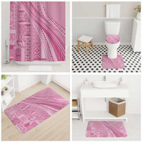 Pasifika Women's Day - Samoa Siapo Malu Tattoo Inspired Bathroom Set Pink LT7 - Polynesian Pride