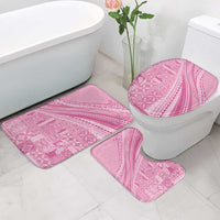 Pasifika Women's Day - Samoa Siapo Malu Tattoo Inspired Bathroom Set Pink LT7 - Polynesian Pride