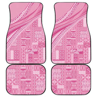 Pasifika Women's Day - Samoa Siapo Malu Tattoo Inspired Car Mats Pink LT7 - Polynesian Pride