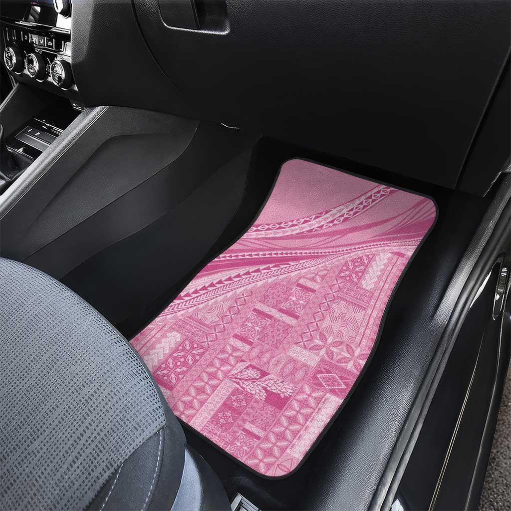 Pasifika Women's Day - Samoa Siapo Malu Tattoo Inspired Car Mats Pink LT7 - Polynesian Pride