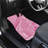 Pasifika Women's Day - Samoa Siapo Malu Tattoo Inspired Car Mats Pink LT7 - Polynesian Pride