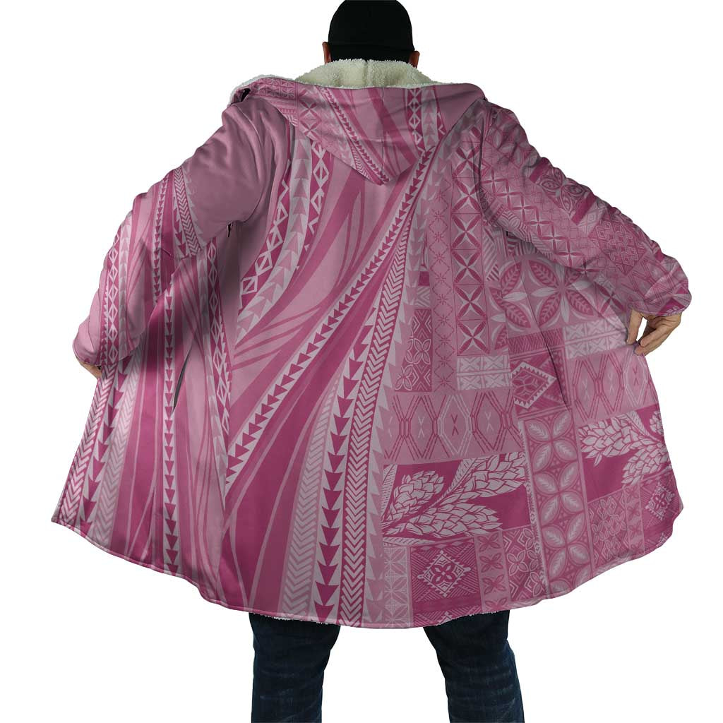 Pasifika Women's Day - Samoa Siapo Malu Tattoo Inspired Cloak Pink LT7 - Polynesian Pride