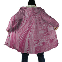 Pasifika Women's Day - Samoa Siapo Malu Tattoo Inspired Cloak Pink LT7 - Polynesian Pride