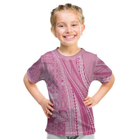 Pasifika Women's Day - Samoa Siapo Malu Tattoo Inspired Kid T Shirt Pink LT7 Pink - Polynesian Pride