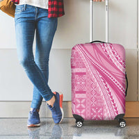 Pasifika Women's Day - Samoa Siapo Malu Tattoo Inspired Luggage Cover Pink LT7 - Polynesian Pride