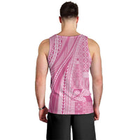Pasifika Women's Day - Samoa Siapo Malu Tattoo Inspired Men Tank Top Pink LT7 - Polynesian Pride