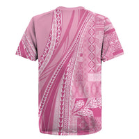 Pasifika Women's Day - Samoa Siapo Malu Tattoo Inspired Rugby Jersey Pink LT7 - Polynesian Pride