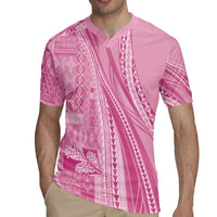 Pasifika Women's Day - Samoa Siapo Malu Tattoo Inspired Rugby Jersey Pink LT7 - Polynesian Pride