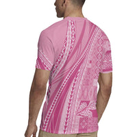Pasifika Women's Day - Samoa Siapo Malu Tattoo Inspired Rugby Jersey Pink LT7 - Polynesian Pride