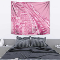 Pasifika Women's Day - Samoa Siapo Malu Tattoo Inspired Tapestry Pink LT7 - Polynesian Pride