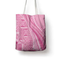 Pasifika Women's Day - Samoa Siapo Malu Tattoo Inspired Tote Bag Pink LT7 - Polynesian Pride