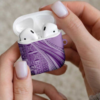 Pasifika Women's Day - Samoa Siapo Malu Tattoo Inspired AirPods Case Lavender LT7 - Polynesian Pride