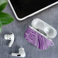 Pasifika Women's Day - Samoa Siapo Malu Tattoo Inspired AirPods Case Lavender LT7 - Polynesian Pride