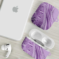 Pasifika Women's Day - Samoa Siapo Malu Tattoo Inspired AirPods Case Lavender LT7 - Polynesian Pride