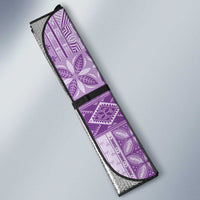 Pasifika Women's Day - Samoa Siapo Malu Tattoo Inspired Auto Sun Shade Lavender LT7 - Polynesian Pride