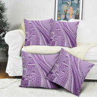 Pasifika Women's Day - Samoa Siapo Malu Tattoo Inspired Pillow Cover Lavender LT7 - Polynesian Pride