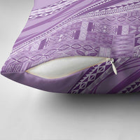Pasifika Women's Day - Samoa Siapo Malu Tattoo Inspired Pillow Cover Lavender LT7 - Polynesian Pride