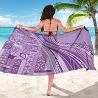 Pasifika Women's Day - Samoa Siapo Malu Tattoo Inspired Sarong Lavender LT7 - Polynesian Pride