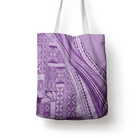 Pasifika Women's Day - Samoa Siapo Malu Tattoo Inspired Tote Bag Lavender LT7 - Polynesian Pride