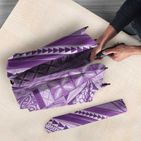 Pasifika Women's Day - Samoa Siapo Malu Tattoo Inspired Umbrella Lavender LT7 - Polynesian Pride