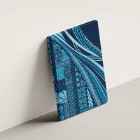 Pasifika Women's Day - Samoa Siapo Malu Tattoo Inspired Canvas Wall Art Navy Blue LT7 - Polynesian Pride