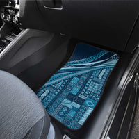 Pasifika Women's Day - Samoa Siapo Malu Tattoo Inspired Car Mats Navy Blue LT7 - Polynesian Pride