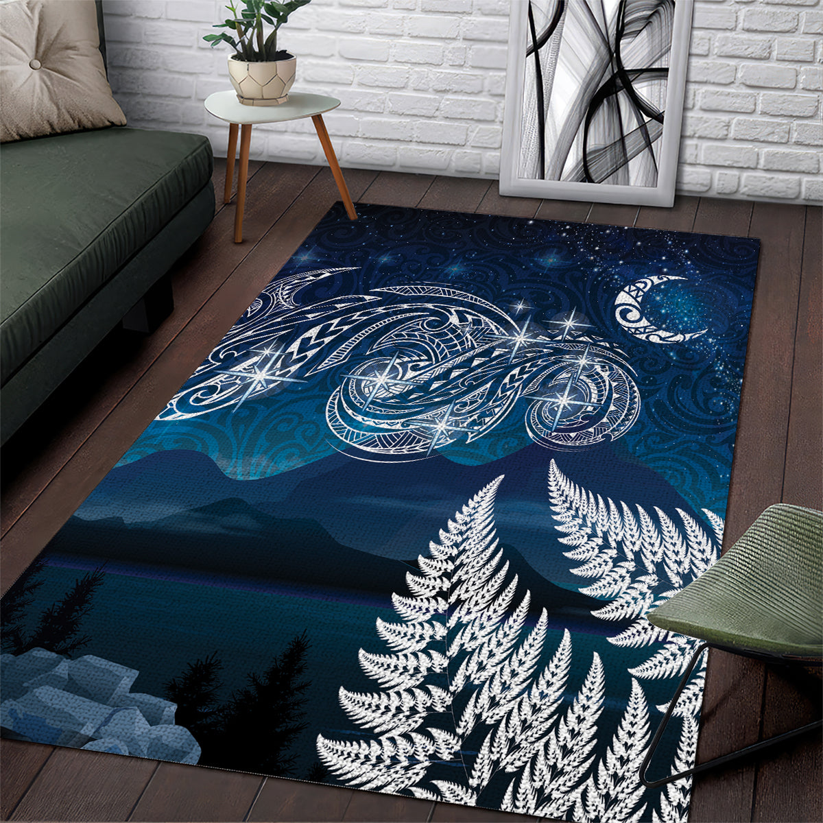 New Zealand Matariki Area Rug Starry Night Style