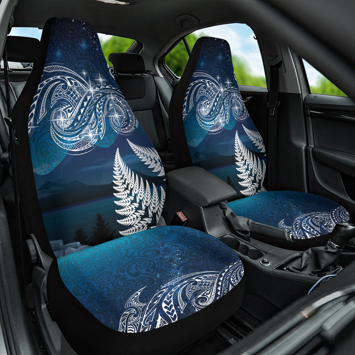 New Zealand Matariki Car Seat Cover Starry Night Style