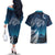 New Zealand Matariki Couples Matching Off The Shoulder Long Sleeve Dress and Hawaiian Shirt Starry Night Style