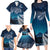 New Zealand Matariki Family Matching Long Sleeve Bodycon Dress and Hawaiian Shirt Starry Night Style