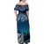 New Zealand Matariki Family Matching Off Shoulder Maxi Dress and Hawaiian Shirt Starry Night Style