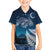 New Zealand Matariki Family Matching Off Shoulder Short Dress and Hawaiian Shirt Starry Night Style