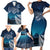 New Zealand Matariki Family Matching Short Sleeve Bodycon Dress and Hawaiian Shirt Starry Night Style