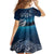 New Zealand Matariki Kid Short Sleeve Dress Starry Night Style