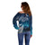 New Zealand Matariki Off Shoulder Sweater Starry Night Style