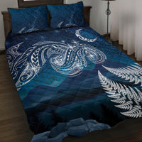 New Zealand Matariki Quilt Bed Set Starry Night Style LT7 Navy - Polynesian Pride