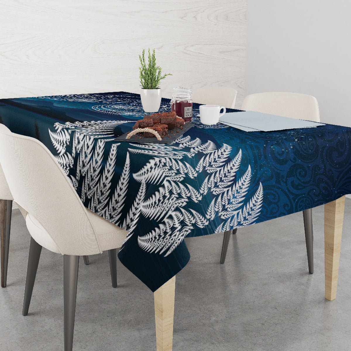 New Zealand Matariki Tablecloth Starry Night Style LT7 - Polynesian Pride