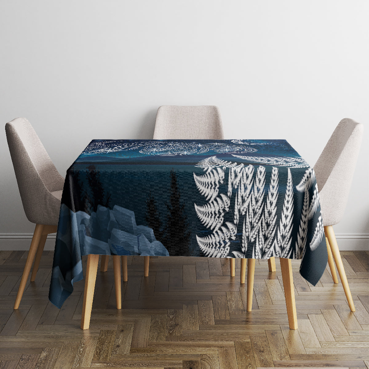 New Zealand Matariki Tablecloth Starry Night Style LT7 - Polynesian Pride