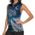 New Zealand Matariki Women Sleeveless Polo Shirt Starry Night Style