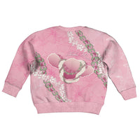 Hawaii Maui Island Flowers Lei Kid Ugly Christmas Sweater Lokelani Rose Pink LT7 - Polynesian Pride