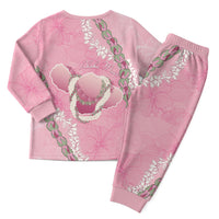 Hawaii Maui Island Flowers Lei Christmas Pajama Set Lokelani Rose Pink LT7 - Polynesian Pride
