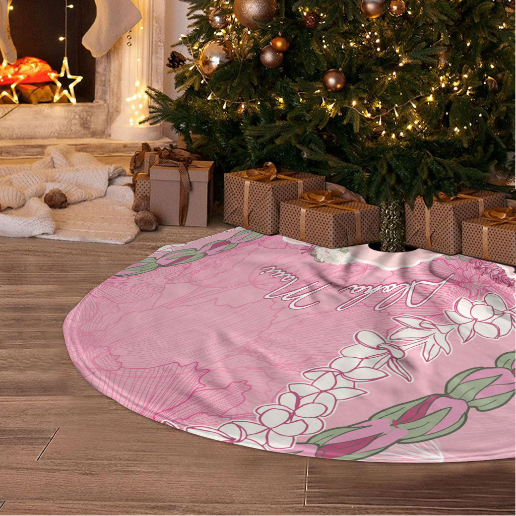 Hawaii Maui Island Flowers Lei Tree Skirt Lokelani Rose Pink LT7 - Polynesian Pride