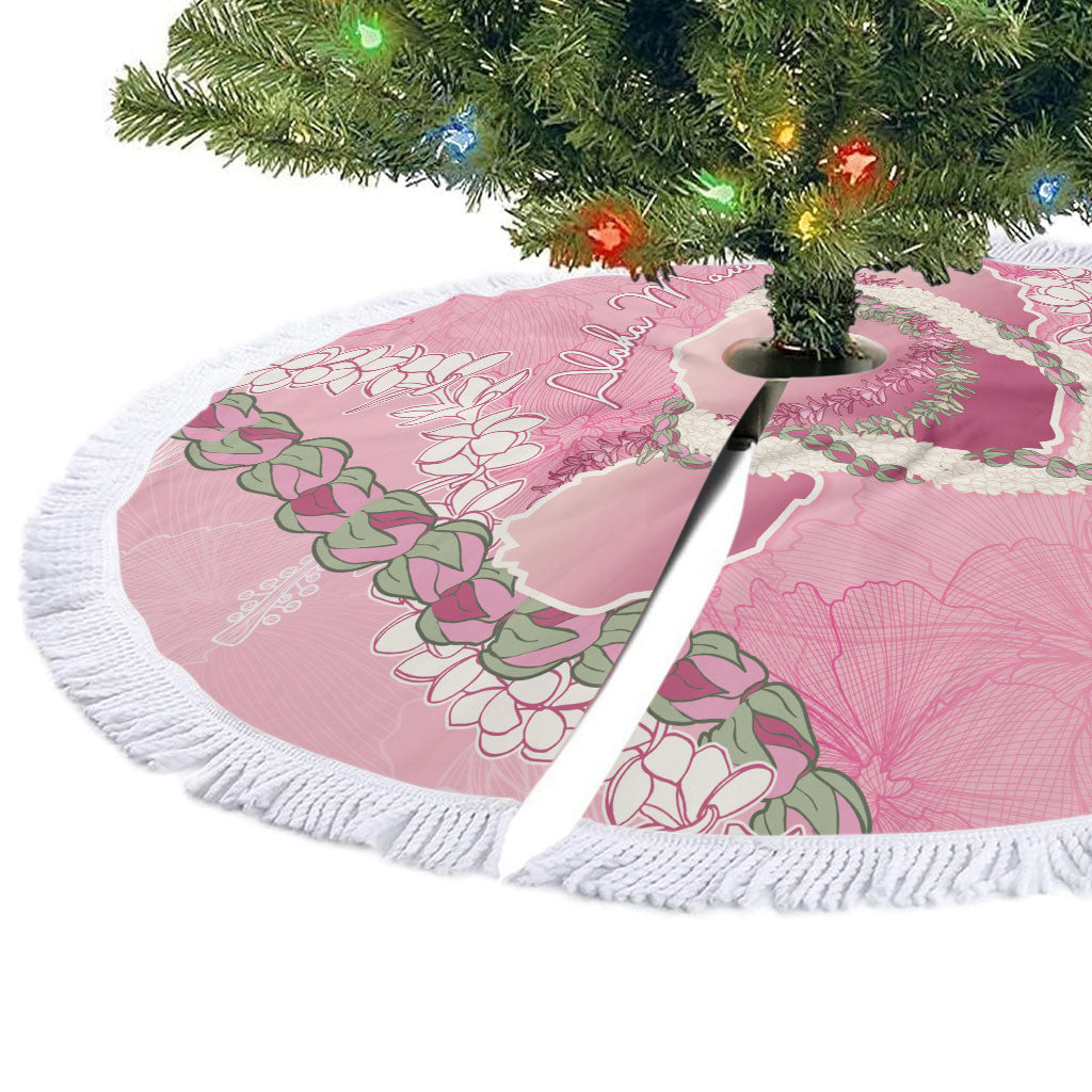 Hawaii Maui Island Flowers Lei Tree Skirt Lokelani Rose Pink LT7 - Polynesian Pride