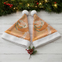 Hawaii Lanai Island Flowers Lei Christmas Santa Hat Orange Kaunaoa Mix Maile LT7 - Polynesian Pride