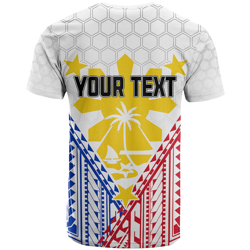 Custom Philippines Mix Guam T Shirt Filipino Flag Style LT7 - Polynesian Pride
