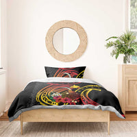 Personalized Milne Bay Bedding Set PNG Lime Pot with Oro Tapa LT7 - Polynesian Pride