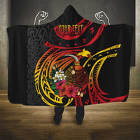 Personalized Milne Bay Hooded Blanket PNG Lime Pot with Oro Tapa LT7 - Polynesian Pride