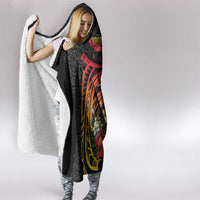 Personalized Milne Bay Hooded Blanket PNG Lime Pot with Oro Tapa LT7 - Polynesian Pride